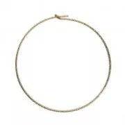 Diamond erring hoops to decorate 30 mm x 0.7 mm Gold-Filled x2