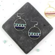 Diamond erring hoops to decorate 20 mm x 0.7 mm Gold-Filled x2