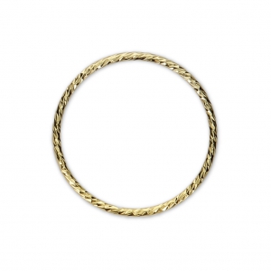 gold-filled diamond closed ring 20 mm x1
