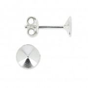 925 Serling Silver Earstuds for PureCrystal cabochons 1088 3 mm x2|raw }}