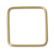 Gold-filled Closed Square Ring 18 mm x1