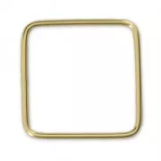 Gold-filled Closed Square Ring 18 mm x1