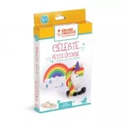 Modelling dough kit - Celeste the little unicorn to make by yourself