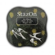 Stazon Midi Ink Pad - Fast drying ink - Jet Black x1|raw }}