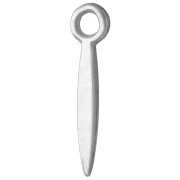 Pointed pendant, 15.5 x 3.5 mm - 925 Sterling Silver x1