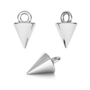 925 Sterling Silver pyramid charm 9x5 mm x1|raw }}