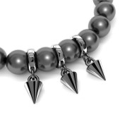 925 Sterling Silver pyramid charm 9x5 mm x1