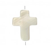 Mother of pearl Cross 18x13 mm Natural x1|raw }}