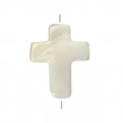 Mother of pearl Cross 18x13 mm Natural x1