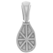 22x9 mm Adhesive Pendant Clasp - 304 Stainless Steel x1