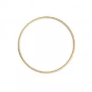 Mounting round element for beadweaving 40 mm - Mat Gold Tone x1