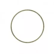 Mounting round element for beadweaving 40 mm - Bronze Tone x1
