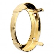 Oval setting for PureCrystal cabochon 4127 30x22 mm Gold Tone x1|raw }}