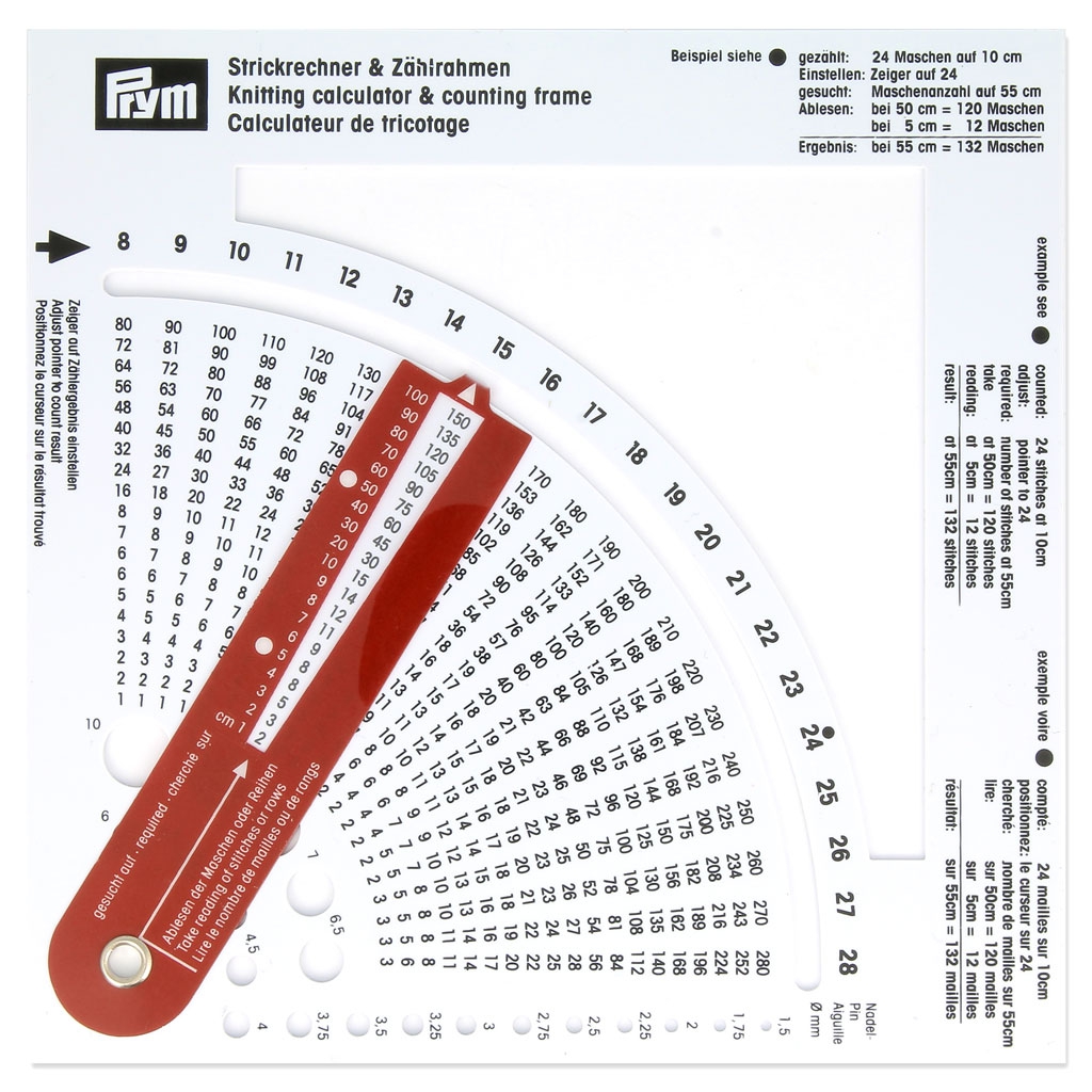 Knitting calculator and counting frame Prym x1 Perles & Co