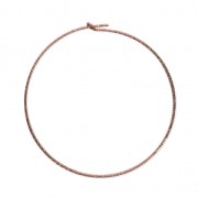 Diamond erring hoops to decorate 30 mm x 0.7 mm Rose Rose Gold-Filled x2|raw }}