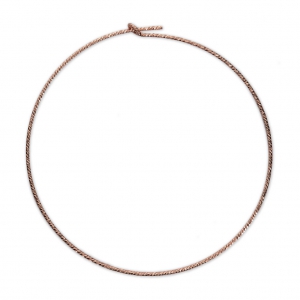 Diamond erring hoops to decorate 45 mm x 0.7 mm Rose Gold-Filled x2