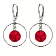 925 Sterling Silver Pendant 24 mm for PureCrystal 1122 12 mm - 24Kt gold plated x1