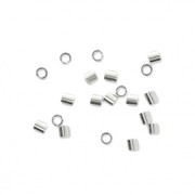 925 Sterling Silver Crimp tubes 1.1x1 mm x100