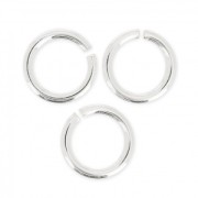7x1mm 925 Sterling Silver open Jump rings x100|raw }}