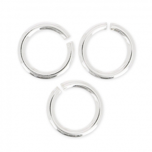 7x1mm 925 Sterling Silver open Jump rings x100