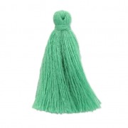 Imitation cotton tassel 27-30 mm Light Green x1