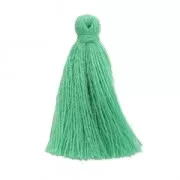 Imitation cotton tassel 27-30 mm Light Green x1