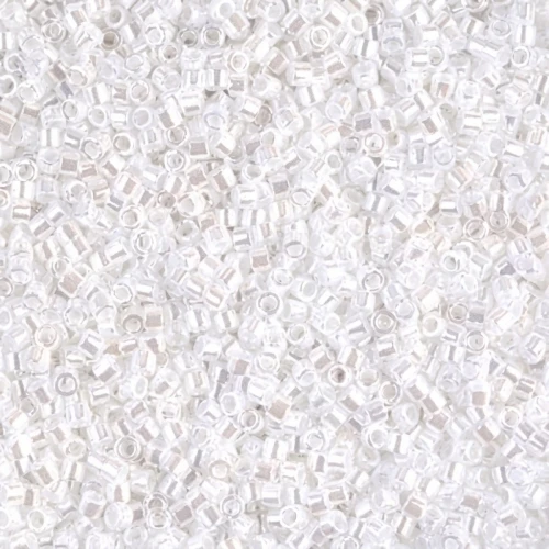 Miyuki Delica 11/0 DB0201 - Opaque White Pearl Ceylon