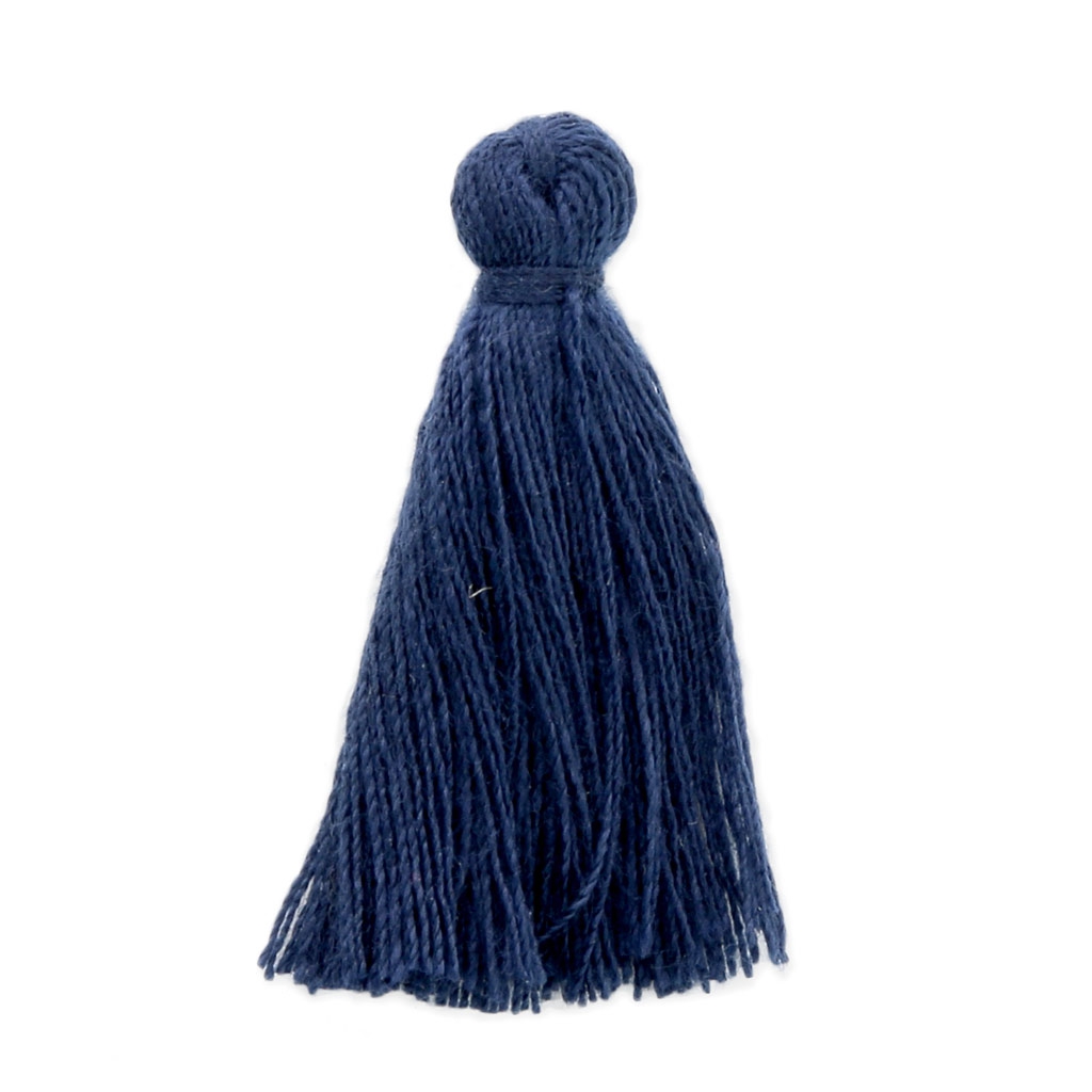 Imitation cotton tassel 2730 mm Navy Blue x1 Perles & Co