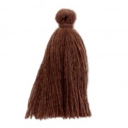 Imitation cotton tassel 27-30 mm Chocolate  x1|raw }}