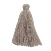 Imitation cotton tassel 27-30 mm Taupe x1|raw }}