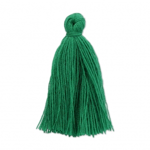 Imitation cotton tassel 27-30 mm Emerald x1