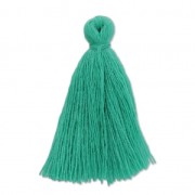 Imitation cotton tassel 27-30 mm Green Turquoise x1|raw }}