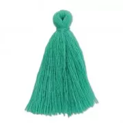 Imitation cotton tassel 27-30 mm Green Turquoise x1