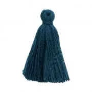 Imitation cotton tassel 27-30 mm Pigeon Blue x1