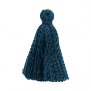 Imitation cotton tassel 27-30 mm Pigeon Blue x1