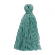Imitation cotton tassel 27-30 mm Water Green x1