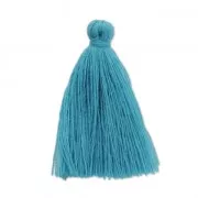 Imitation cotton tassel 27-30 mm Sky Blue x1