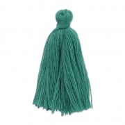 Imitation cotton tassel 27-30 mm Turquoise x1|raw }}