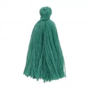 Imitation cotton tassel 27-30 mm Turquoise x1