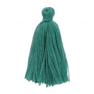 Imitation cotton tassel 27-30 mm Turquoise x1