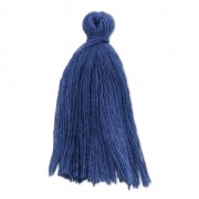 Imitation cotton tassel 27-30 mm Sapphire Blue x1