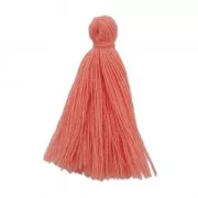 Imitation cotton tassel 27-30 mm Rose Peach x1