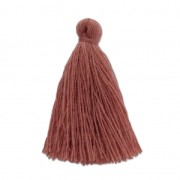 Imitation cotton tassel 27-30 mm Siena x1|raw }}