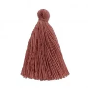 Imitation cotton tassel 27-30 mm Siena x1