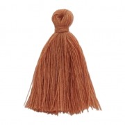 Imitation cotton tassel 27-30 mm Caramel x1