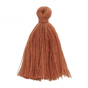 Imitation cotton tassel 27-30 mm Caramel x1