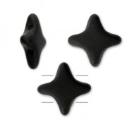 Star Beads glass beads by Perles & Co 11x11 mm Jet Mat x30|raw }}