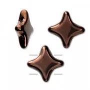 Star Beads glass beads by Perles & Co 11x11 mm Dark Bronze x30