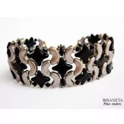 Star Beads glass beads by Perles & Co 11x11 mm Crystal x30