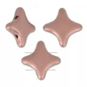 Star Beads glass beads by Perles and Co 11x11 mm Light Copper Mat x30